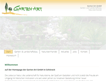 Tablet Screenshot of garten-art-schoeneck.de